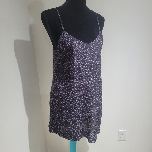 Wilfred Women's Silk Minou Patterned Slip Dress Medium Purple Girlhoodcore Y2K - Picture 2 of 11